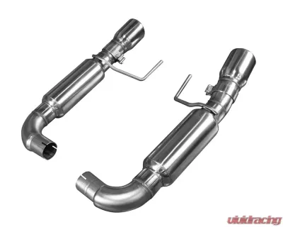 Kooks 3" Axle-Back Exhaust System w/ Race Muffler & 4" Polished Double Wall Slash Cut Tips Ford Mustang 5.0L 4V 2015-2022 - 11516200