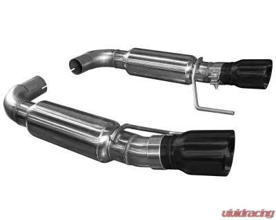 Kooks OEM 3" Axle-Back Exhaust System w/ 4" Black Double Wall Slash Cut Tips Ford Mustang GT 5.0L 4V 2015-2022 - 11516210