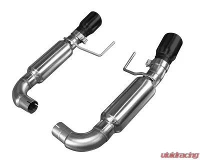 Kooks OEM 3" Axle-Back Exhaust System w/ 4" Black Double Wall Slash Cut Tips Ford Mustang GT 5.0L 4V 2015-2022 - 11516210