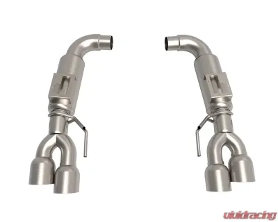 Kooks 3" Stainless Axle-Back Exhaust System w/ 4" Polished Double Wall Slash Cut Quad Tips Ford Mustang GT 5.0L 4V 2018+ - 11516250