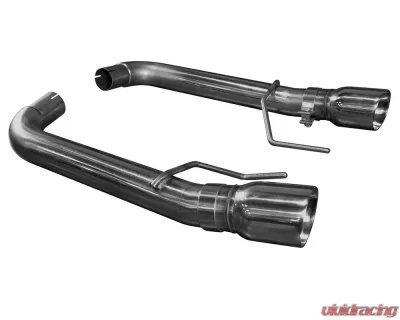 Kooks 3" Axle-Back Exhaust System w/ 4" Polished Double Wall Slash Cut Tips Ford Mustang 5.0L 4V 2015-2022 - 11516400