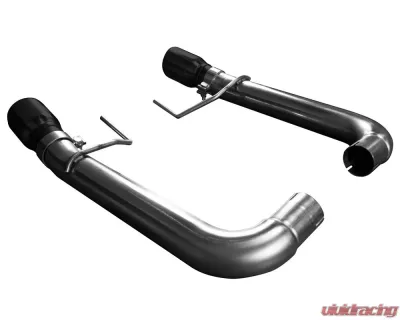 Kooks 3" Axle-Back Exhaust System w/ 4" Black Double Wall Slash Cut Tips Ford Mustang 5.0L 4V 2015-2022 - 11516410