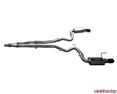 Kooks 3" x 2 1/2" Stainless Steel Comp Catback Exhaust w/ Black Tip Ford Mustang 2.3L EcoBoost 2015-2022 - 11534110