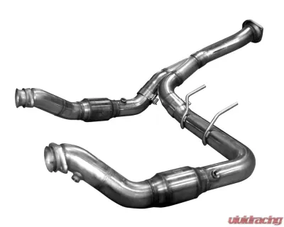 Kooks 3.0" Stainless Green Catted Turbo Down Y-Pipe Ford F-150 V6 2011-2014 - 13533300