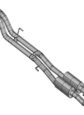 Kooks 3.0" Dual Exhaust Catback System w/(2) Mufflers for use on OEM tailpipes Ford F-150 V6 2017-2022                                     - 13624110 - Image 3