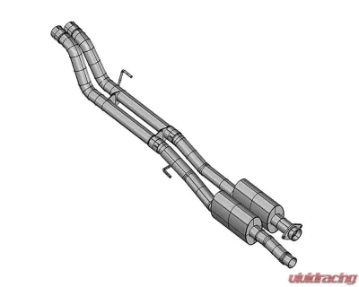Kooks 3.0" Dual Exhaust Catback System w/(2) Mufflers for use on OEM tailpipes Ford F-150 V6 2017-2022 - 13624110