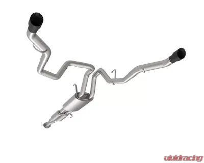 Kooks Dual Rear Exit Catback w/Black Tips Ford F-150 2.7L/3.5L/5.0L 2021+ - 13704220