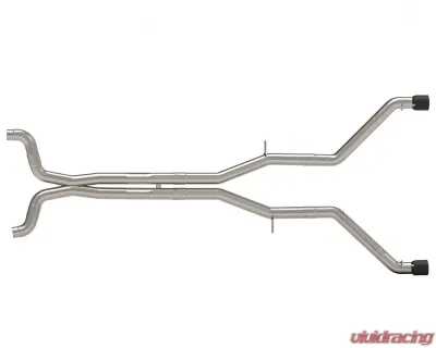 Kooks 3" Muffler Delete Connection Back Exhaust System X-Pipe w/Muffler Delete Pipes and 4" Black Dual Tips Chevrolet Camaro SS | ZL1 2016-2020 - 22604111MD