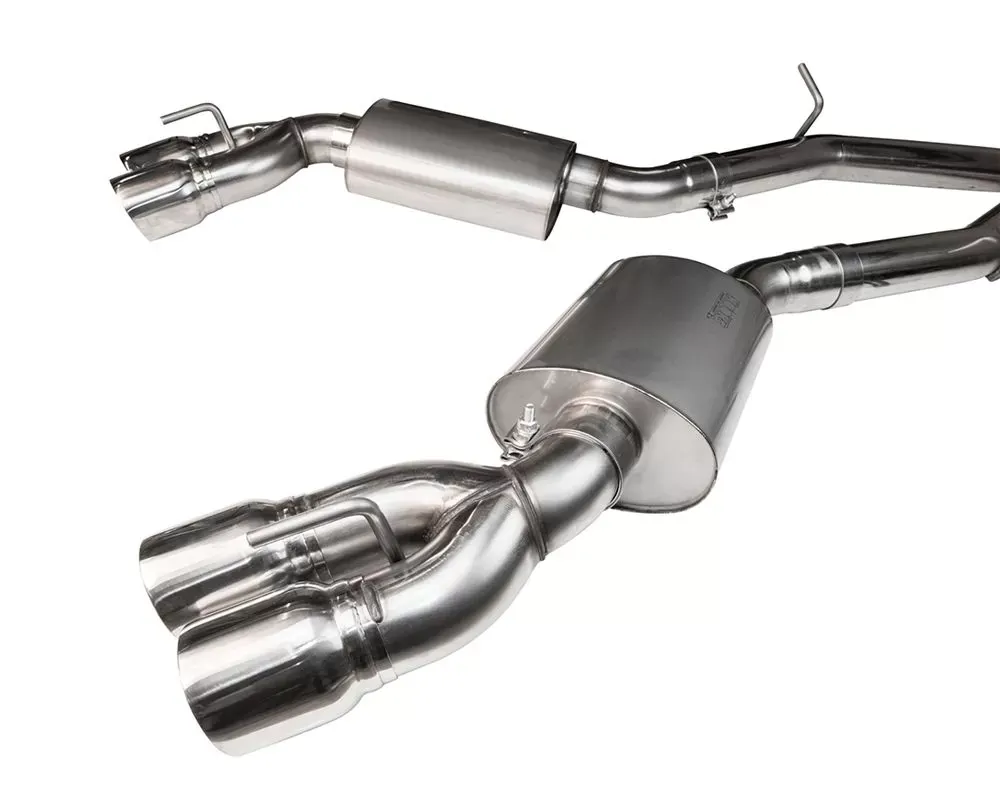 Kooks Complete 3.0" Full Exhaust System with 3.0" Pipes X-Pipe Kooks Oval Race Mufflers and 4" Polished Slash Cut Quad Tips Chevrolet Camaro SS | ZL1 2016-2024 - 22605151