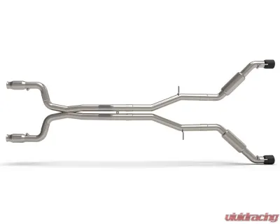 Kooks Complete 3" Street Screamer Exhaust System X-Pipe w/3" Green Catted Pipes Kooks Bullet Mufflers and 4" Black Slash Cut Dual Tips Chevrolet Camaro SS | ZL1 2016-2020 - 22605311SS