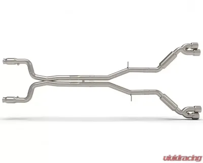 Kooks Complete 3" Street Screamer Exhaust System X-Pipe w/3" Green Catted Pipes Kooks Bullet Mufflers and 4" Polished Slash Cut Quad Tips Chevrolet Camaro SS | ZL1 2016-2020 - 22605351SS