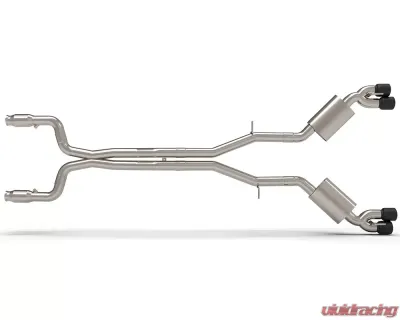 Kooks Complete 3.0" Exhaust System w/3.0" Green Catted Pipes X-Pipe Kooks Oval Race Mufflers and 4" Black Slash Cut Quad Tips Chevrolet Camaro SS | ZL1 2016-2024 - 22605361