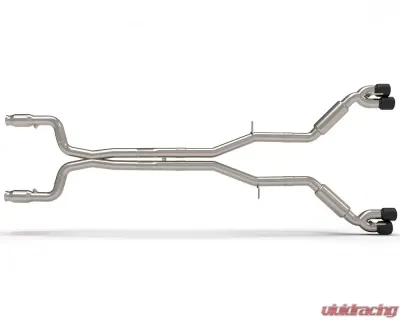 Kooks Complete 3" Street Screamer Exhaust System X-Pipe w/3" Green Catted Pipes Kooks Bullet Mufflers and 4" Black Slash Cut Quad Tips Chevrolet Camaro SS | ZL1 2016-2020 - 22605361SS