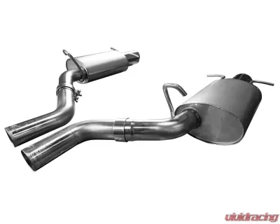 Kooks 2.5" Axle-Back Exhaust Stainless Steel w/Polished Slash Cut Tips Cadillac CTS-V V8 2009-2014 - 23116100