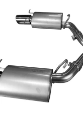 Kooks 2.5" Axle-Back Exhaust Stainless Steel w/Polished Slash Cut Tips Cadillac CTS-V V8 2009-2014                                     - 23116100 - Image 3