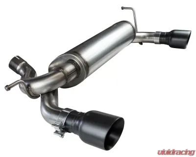 Kooks 2 1/2" Axleback Exhaust w/ Black Slash Cut Tips Jeep Wrangler JK 2007-2016 - 37006110