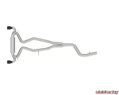 Kooks 3-1/2" X 3" Stainless Catback Exhaust w/ Black Tip Toyota Supra A90 2020-2024 - 44115110