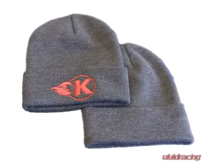 Kooks Grey K-Flame Logo Beanie - HT-100609-00