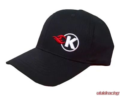 Kooks Kooks Black Flexfit K-Flame Logo Hat Curved Brim SM/MD - HT-100605-00