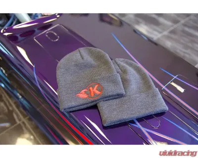 Kooks Grey K-Flame Logo Beanie - HT-100609-00