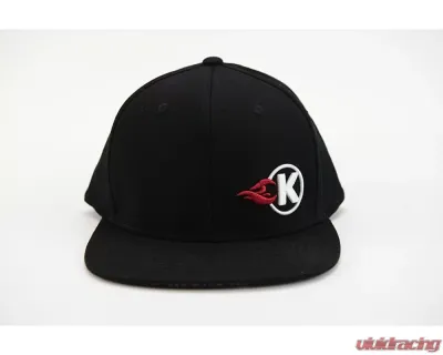 Kooks Kooks Black Flexfit K-Flame Logo Hat Flat Brim SM/MD - HT-100606-00