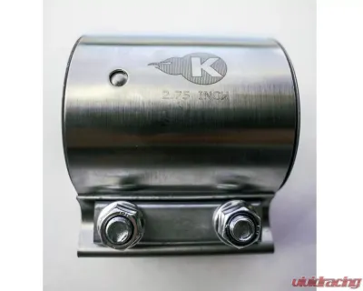 Kooks Butt Joint Connections 2-3/4 Inch Stainless Steel 2-Bolt Band Clamp - JI-K61006