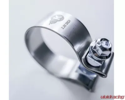 Kooks Notched Slip Joint Connections 2-1/4 Inch Stainless Steel Band Clamp - JI-TAS225