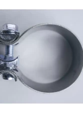 Kooks Notched Slip Joint Connections 2-1/2 Inch Stainless Steel Band Clamp                                     - JI-TAS250 - Image 2
