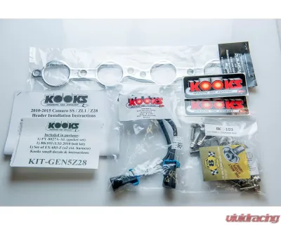 Kooks 1 7/8" x 3.0" Stainless Steel Longtube Headers w/3.0" x 2.75" Green Catted Pipe Chevrolet Camaro Z28 2014-2015 - 2251H430