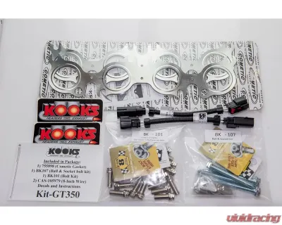 Kooks 1.75" x 1 7/8" x 3.0" Stainless Steel Long Tube Stepped Headers Ford Mustang Shelby GT350 | GT350R 2016-2020 - 11542300