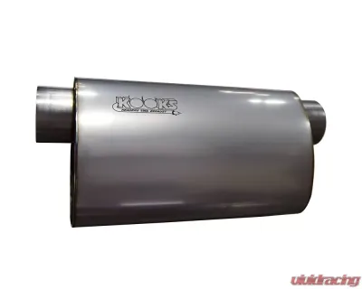 Kooks 3" Oval Offset/Offset (Same Side) Muffler 14" Long Body. Stainless Steel. - MUF-014