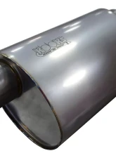 Kooks 3" Oval Offset/Offset (Same Side) Muffler 14" Long Body. Stainless Steel.                                     - MUF-014 - Image 2