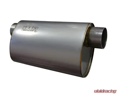 Kooks 3" Oval Offset/Offset (Same Side) Muffler 14" Long Body. Stainless Steel. - MUF-014