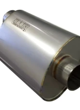 Kooks 3" Oval Center/Offset Muffler 12" Long Body. Stainless Steel.                                     - MUF-018 - Image 3
