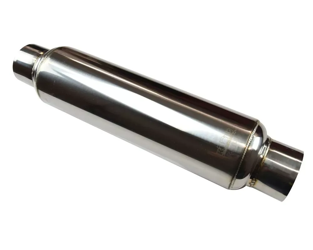 Kooks Polished Stainless Steel 3" Round Muffler 14" Long - R300-14