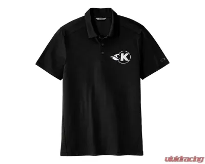 Kooks XL Black Polo with Silver K-Flame - TS-100653-03