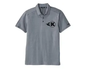 Kooks Medium Grey Polo with Black K-Flame