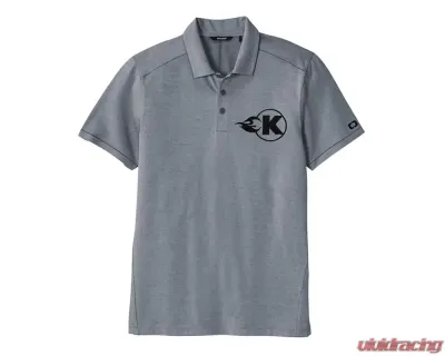 Kooks Medium Grey Polo with Black K-Flame - TS-100654-01