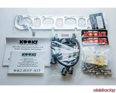 Kooks 1 7/8" x 3" Stainless Steel Longtube Headers w/Oxygen Sensor Extension Kit Jeep Grand Cherokee SRT8 | Trackhawk | Dodge Durango SRT 2012-2021 - 34102401