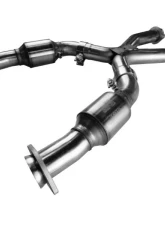 Kooks 2-1/2inch Stainless Steel Green Catted X-Pipe Connects to OEM Ford Mustang GT 4.6L V8 | SVT Cobra 4.6L V8 1996-1998                                     - 11203300 - Image 2