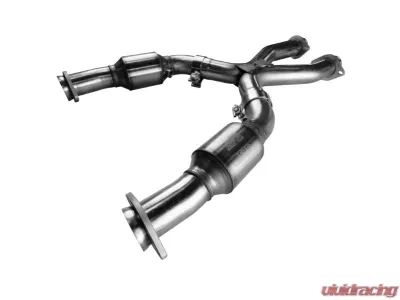 Kooks 2-1/2inch Stainless Steel Green Catted X-Pipe Connects to OEM Ford Mustang GT 4.6L V8 | SVT Cobra 4.6L V8 1996-1998 - 11203300