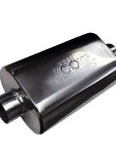 Kooks Custom Headers Polished Stainless Steel 2-1/2" Oval  Clamp In Muffler 12" Long Body                                     - KO250-12-CI - Image 3