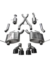 CORSA Performance 2.5" Dual Rear Exit Catback w/Twin 4.0" Black Pro-Series Tips Jeep Grand Cherokee 3.6L V6 2014-2021                                     - 14984BLK - Image 2
