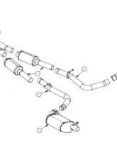 CORSA Performance 2.5" Dual Rear Exit Catback Dodge Challenger 3.6L V6 2015-2020                                     - 21066 - Image 2