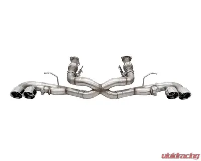 Corsa 3.0" AFM Catback w/ Twin 4.5" Polished Pro-Series Tips Chevrolet Corvette C8 6.2L V8 2020-2024 - 21102