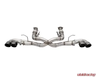 Corsa 3.0" AFM Catback w/ Twin 4.5" Black Pro-Series Tips Chevrolet Corvette C8 6.2L V8 2020-2024 - 21102BLK