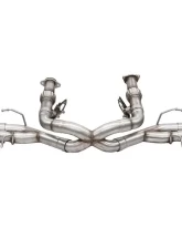 Corsa Track Series 3.0" Catback Exhaust w/ Twin 4.5" Black Pro-Series Tips Chevrolet Corvette C8 6.2L V8 2020-2024                                     - 21104BLK - Image 3