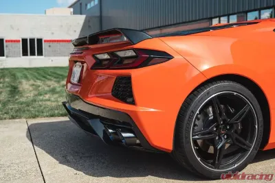 Corsa Track Series 3.0" Catback Exhaust w/ Twin 4.5" Black Pro-Series Tips Chevrolet Corvette C8 6.2L V8 2020-2024 - 21104BLK
