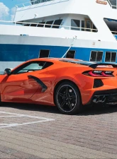 Corsa Performance 3.0" Track Series Cat-Back Muffler Delete Exhaust System w/4.5" Polished Pro-Series Tips 20-25 Chevrolet Corvette                                     - 21104 - Image 4