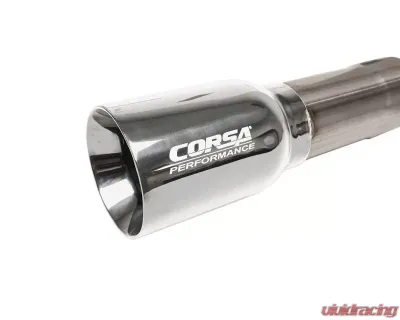 Corsa Performance 2.75" Catback Exhaust Dual Rear Exit w/ Single 4.0" American Flag Tips Jeep Wrangler JLU 3.6L 2018-2021 - 21124USA